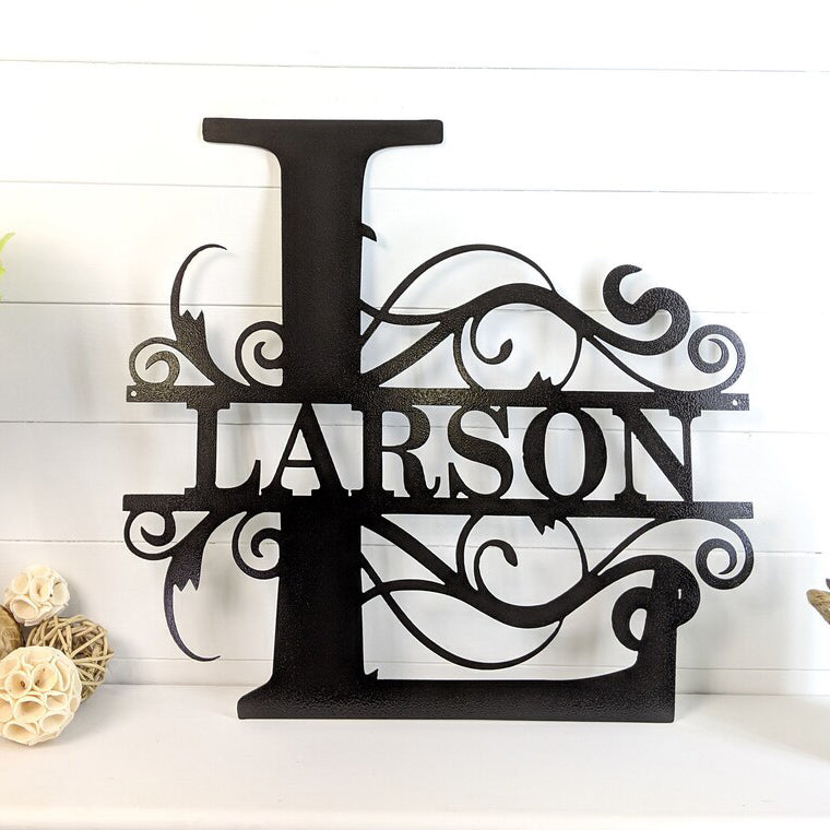 Custom Letter Family Name Metal Sign