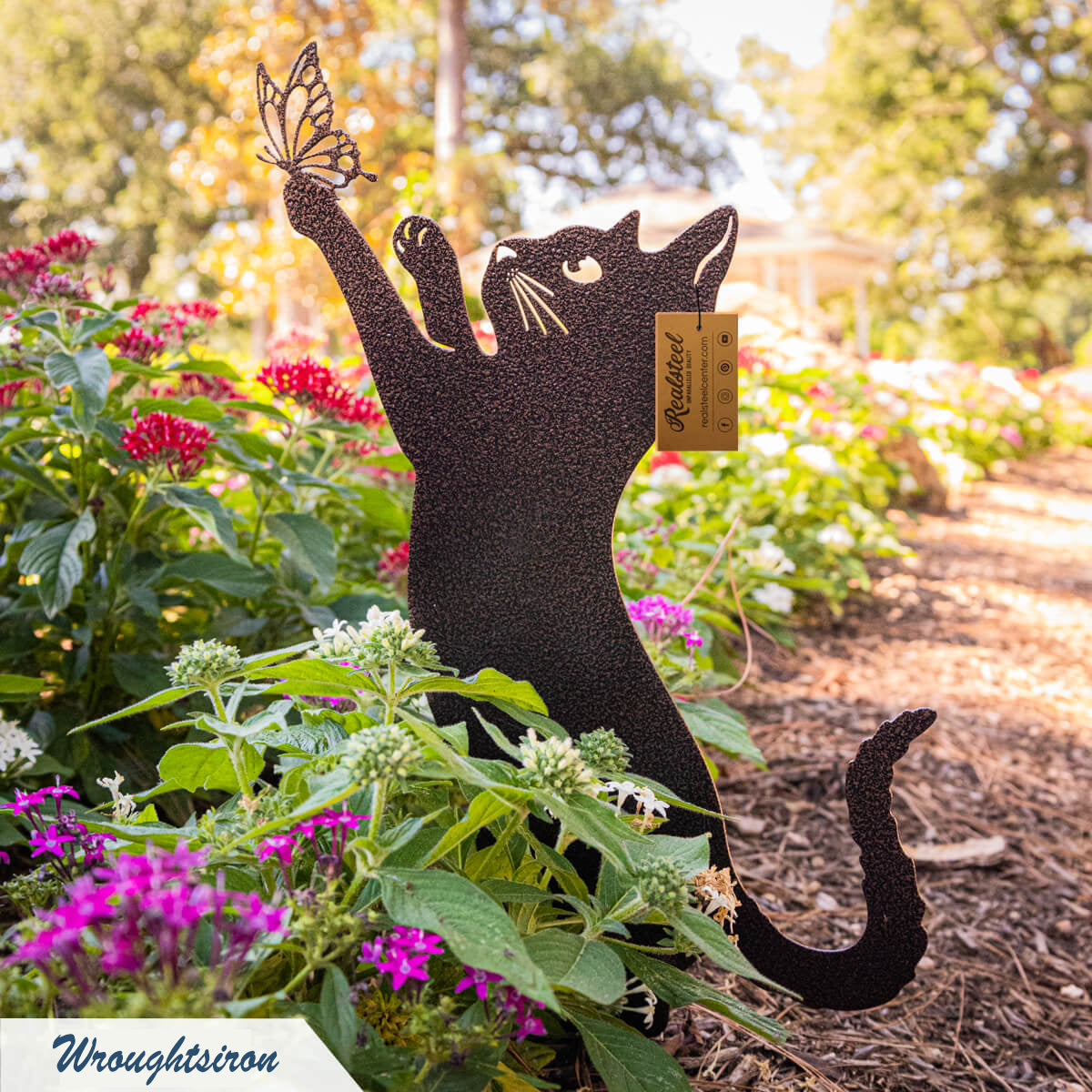 Garden Art - Metal Cats 3 Pack