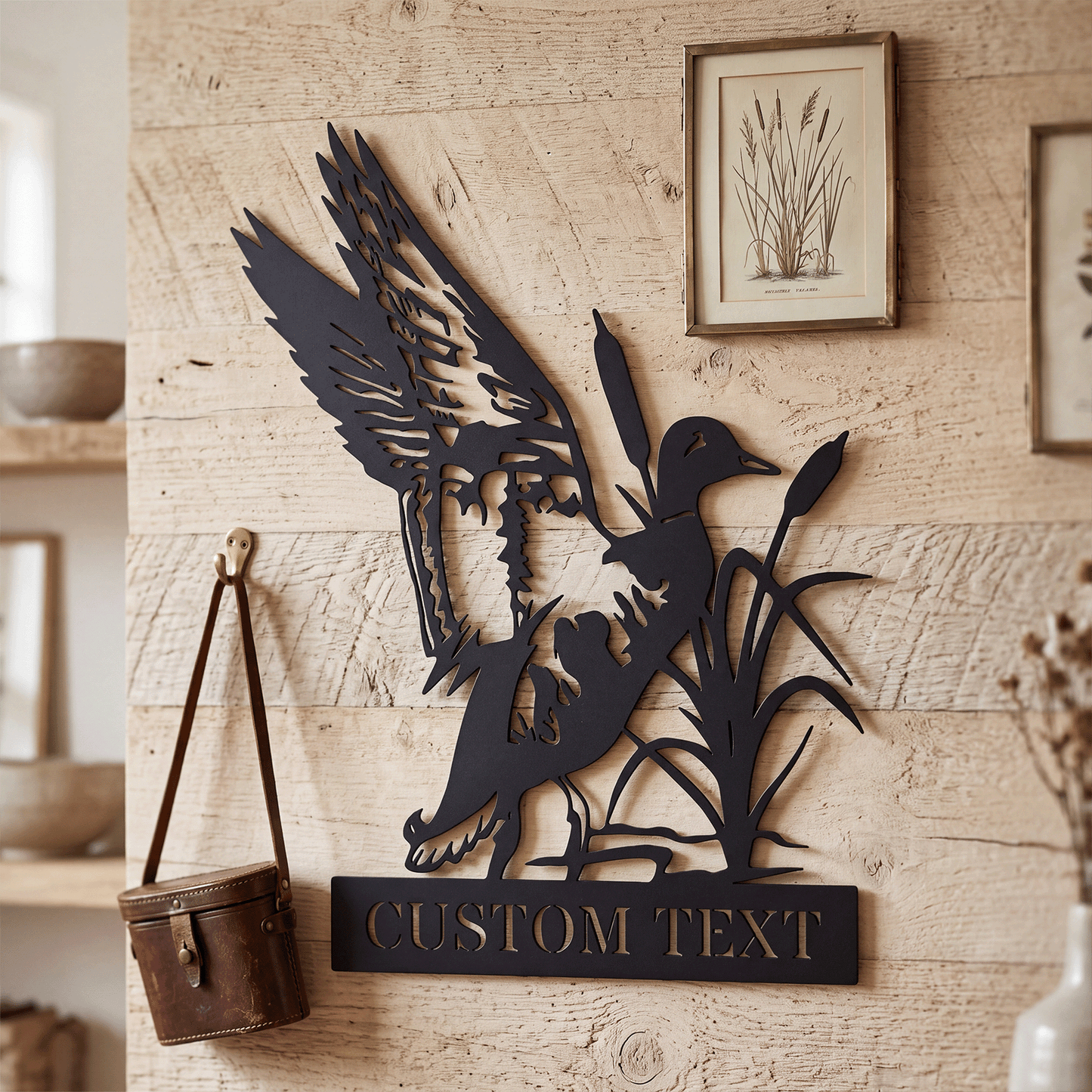 Duck Monigram Metal Sign