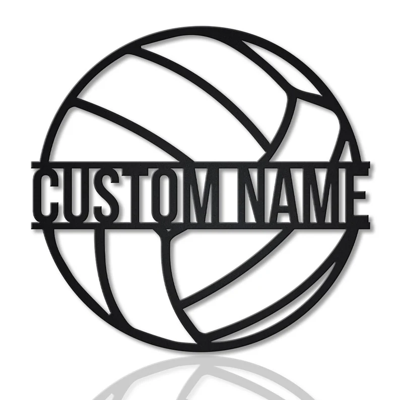 Custom Ball Monogram Metal Sign