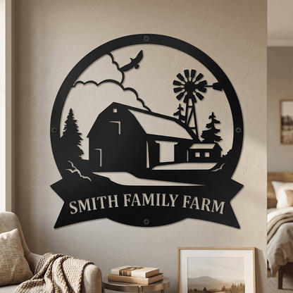 Personalized Farmhouse Metal Monogram