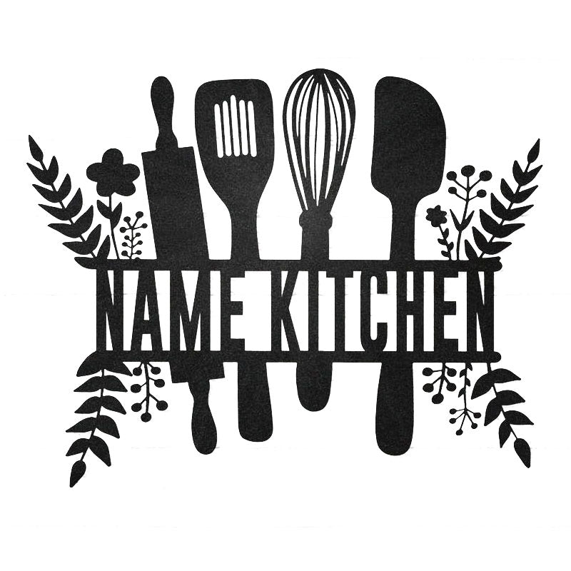 Kitchen Monogram Metal Sign