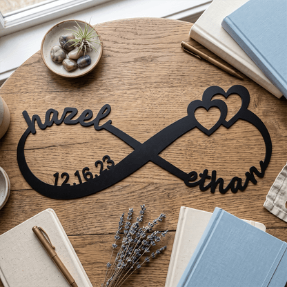 Anniversary Gifts | Custom Infinity Metal Sign