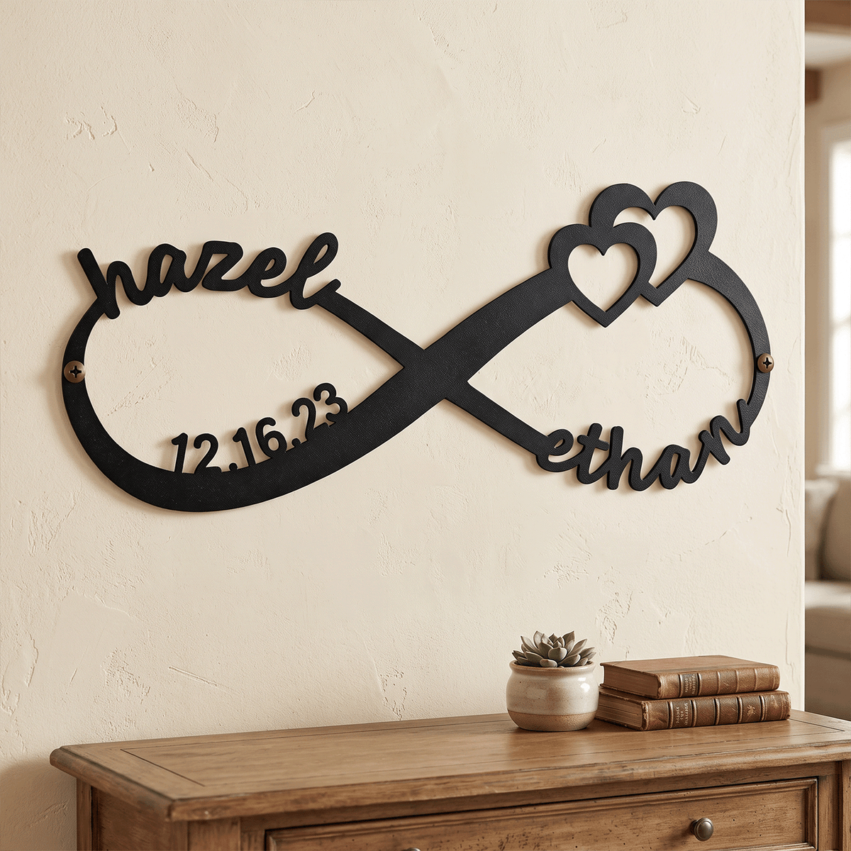 Anniversary Gifts | Custom Infinity Metal Sign