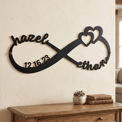 Anniversary Gifts | Custom Infinity Metal Sign