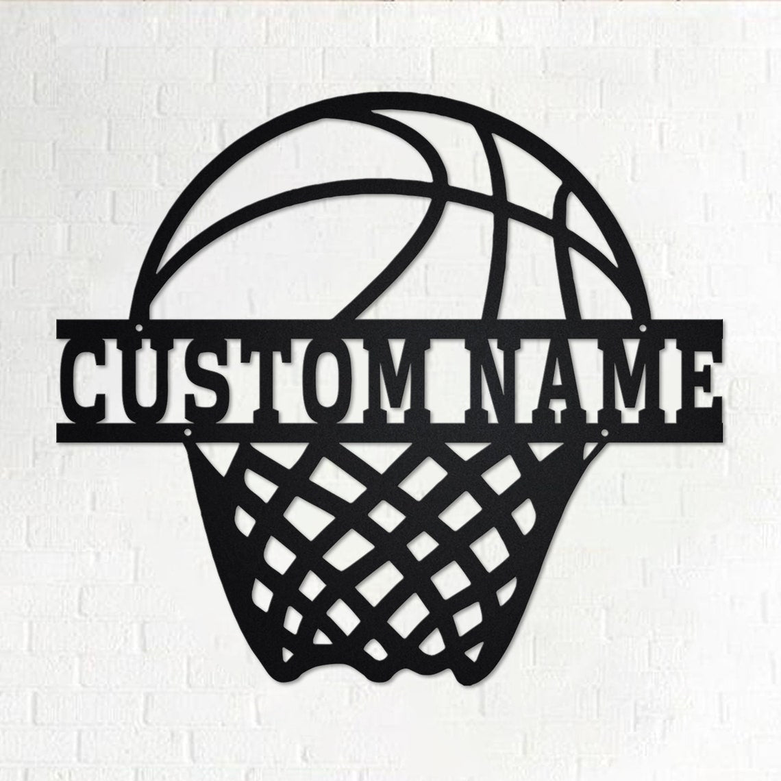 Custom Ball Monogram Metal Sign