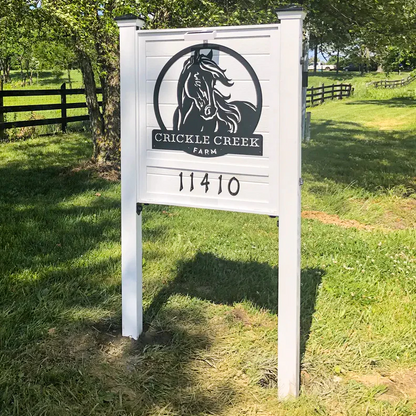 Personalized Horse Ranch Metal Sign