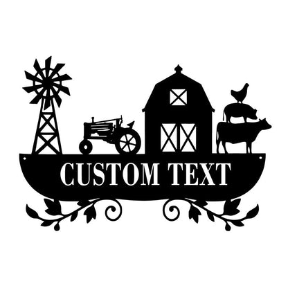 Custom Farm Life Metal Sign