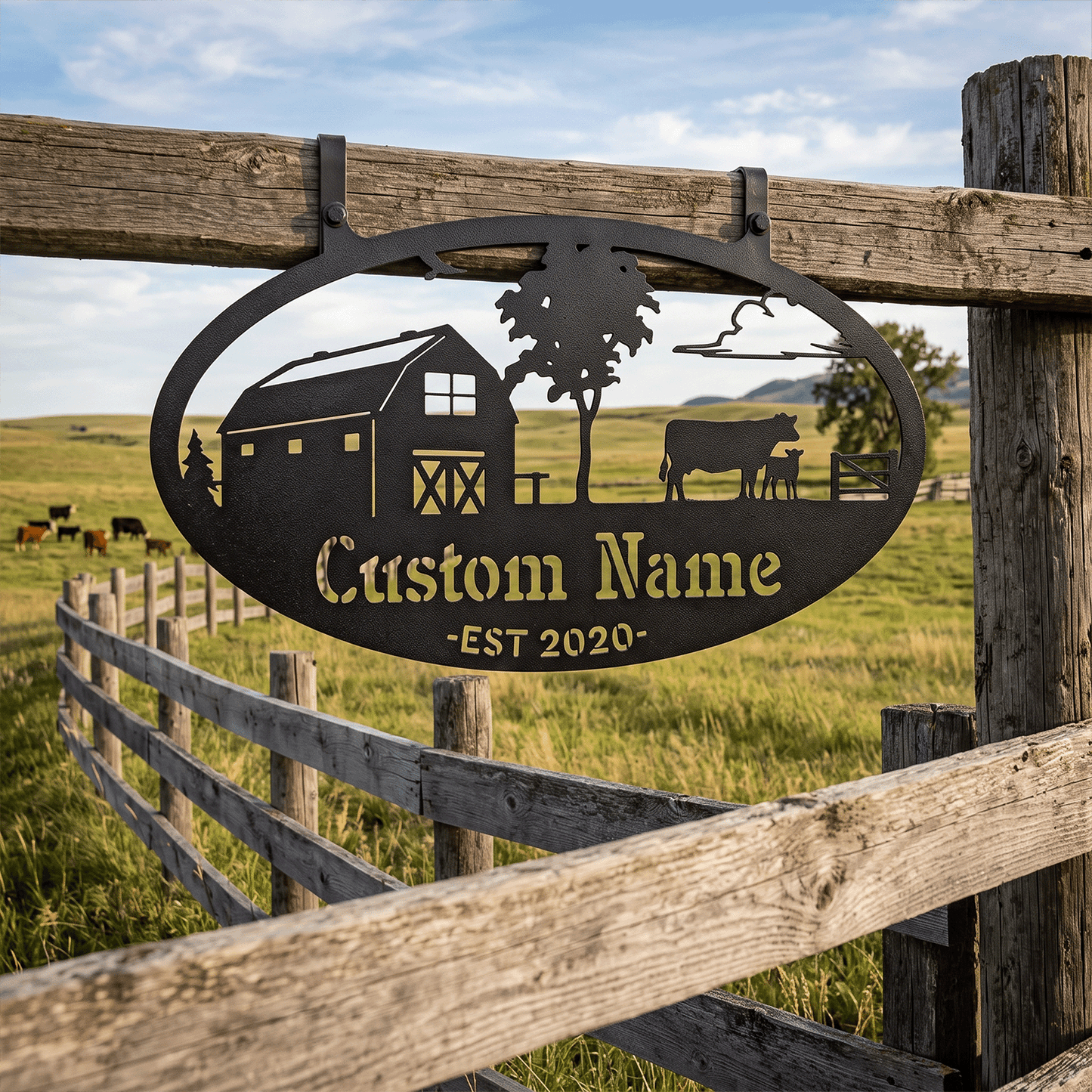 Choose Your Personalized Farm Metal Sign