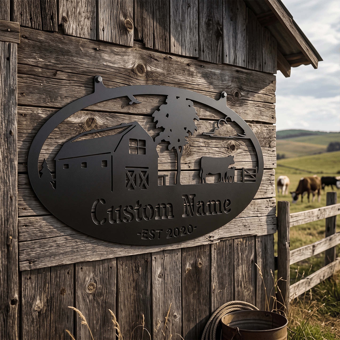 Choose Your Personalized Farm Metal Sign