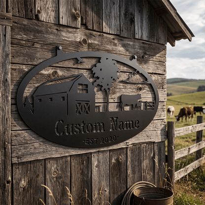 Choose Your Personalized Farm Metal Sign