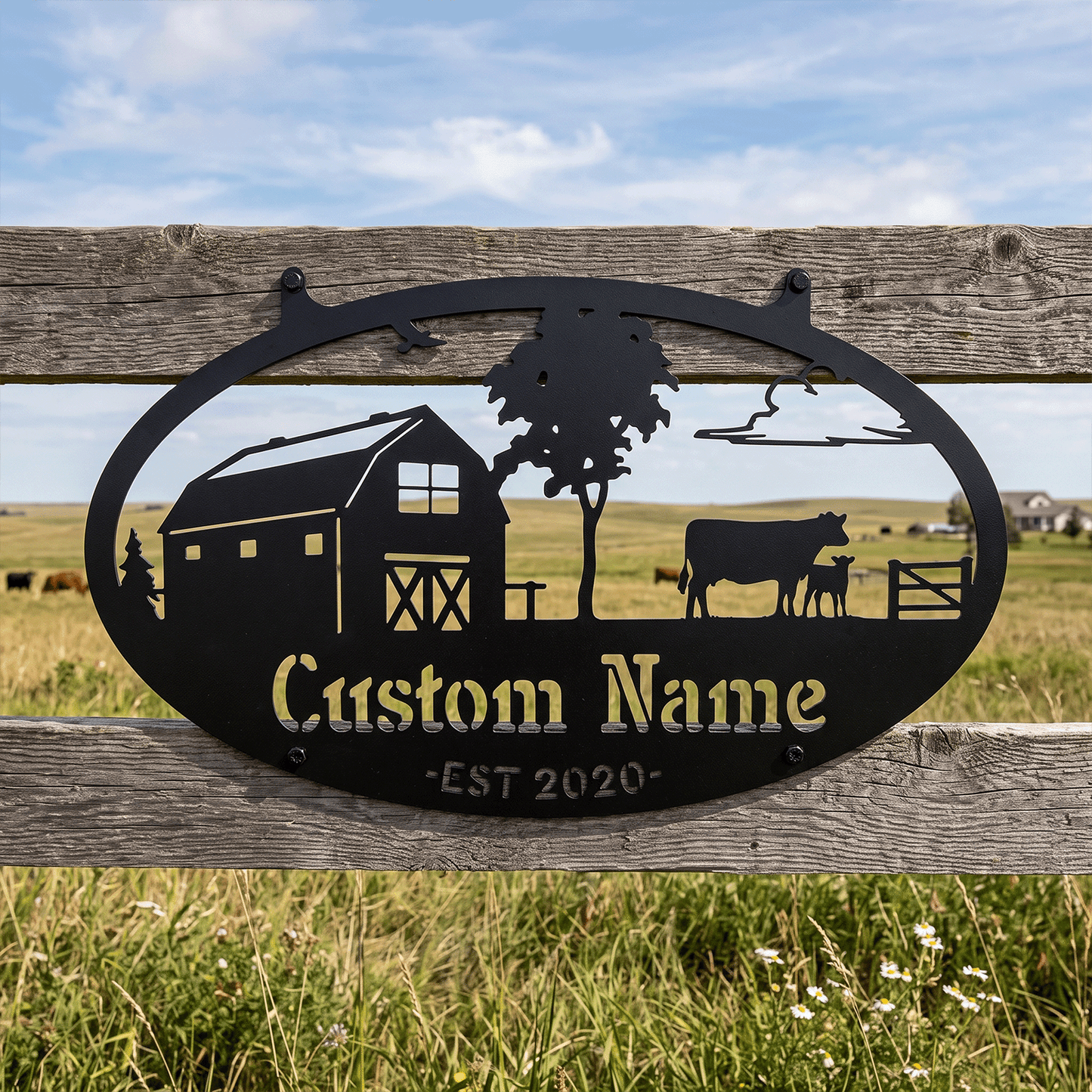 Choose Your Personalized Farm Metal Sign