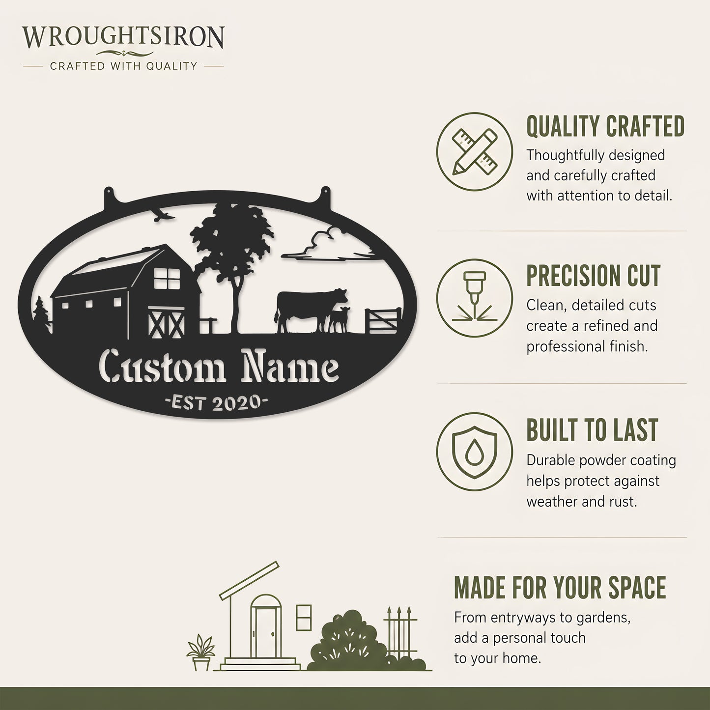 Choose Your Personalized Farm Metal Sign