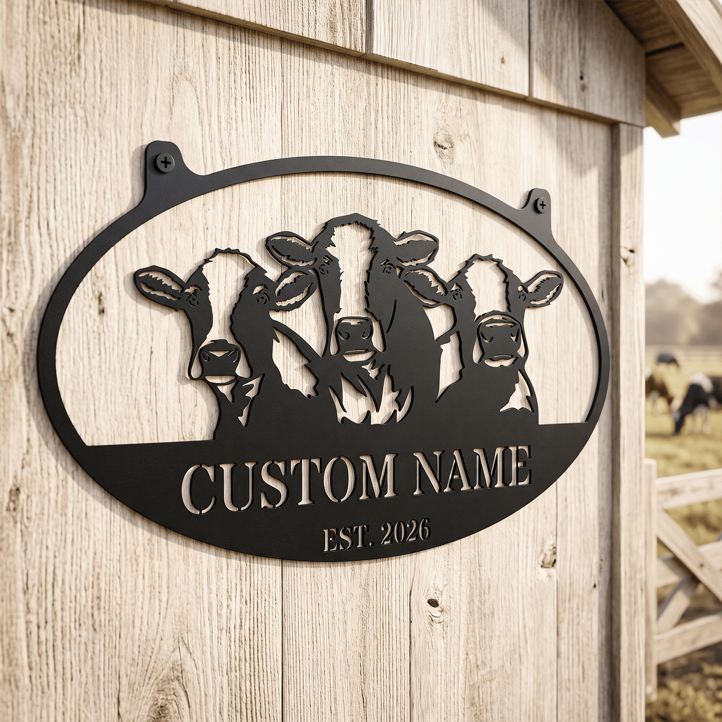 Personalized Farm Life Metal Sign