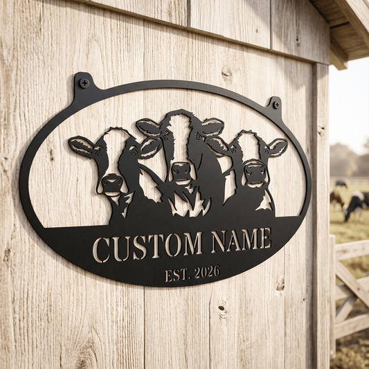 Personalized Farm Life Metal Sign