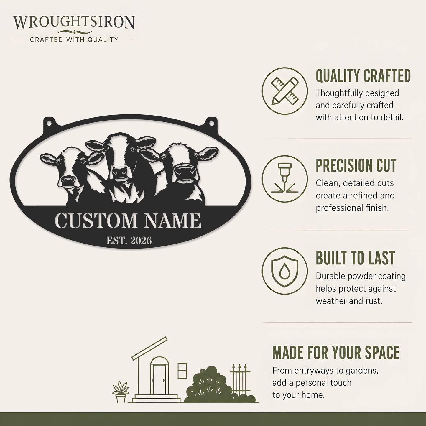 Personalized Farm Life Metal Sign