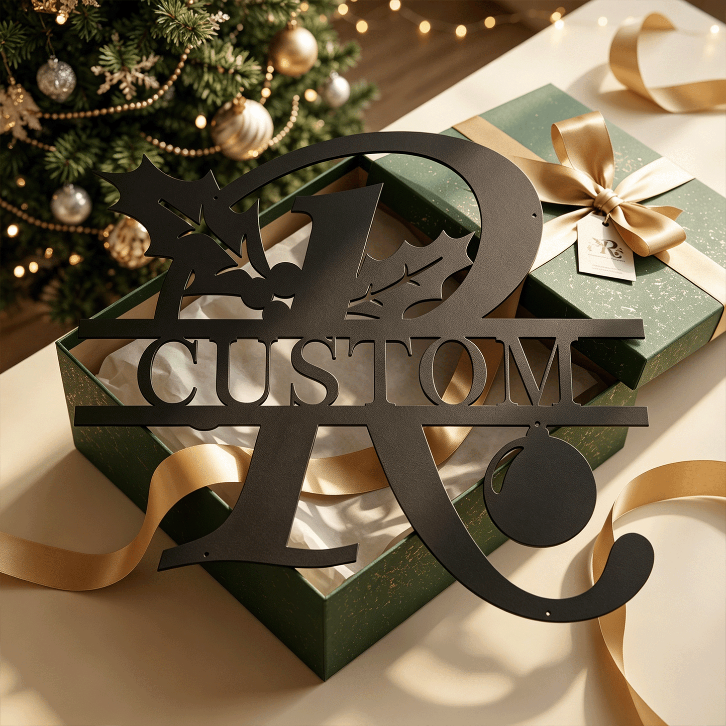 Custom Family Name Metal Monogram