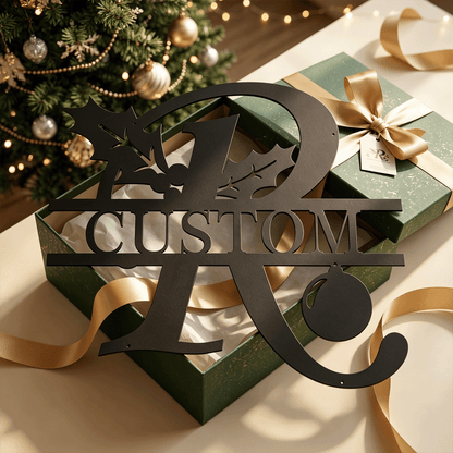 Custom Family Name Metal Monogram