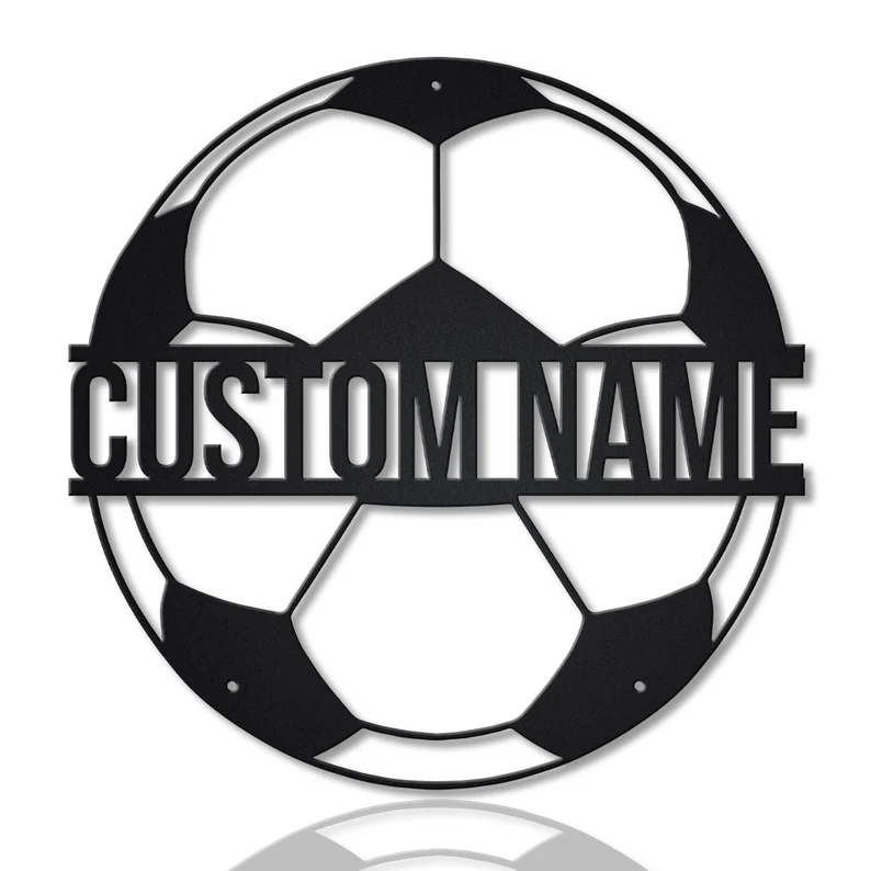 Custom Ball Monogram Metal Sign