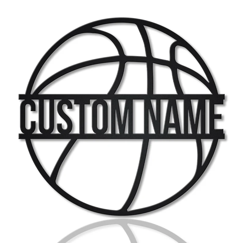 Custom Ball Monogram Metal Sign