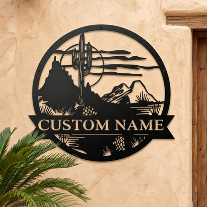 Great Outdoors Monogram Metal Sign