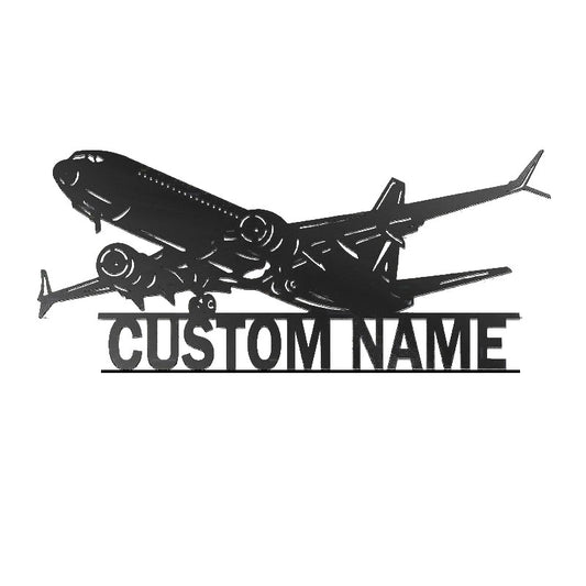 Custom Airplane Metal Sign