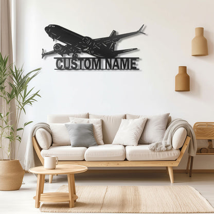 Custom Airplane Metal Sign