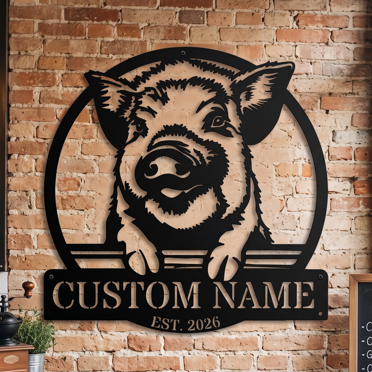 Personalized Farm Life Metal Sign