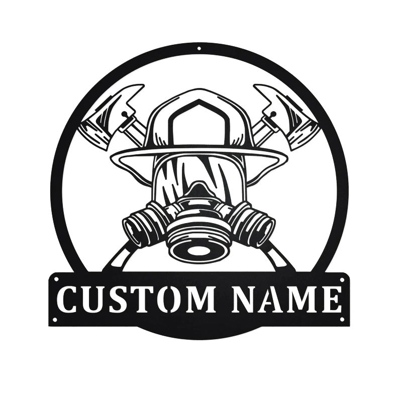 Personalized Firemen Metal Sign