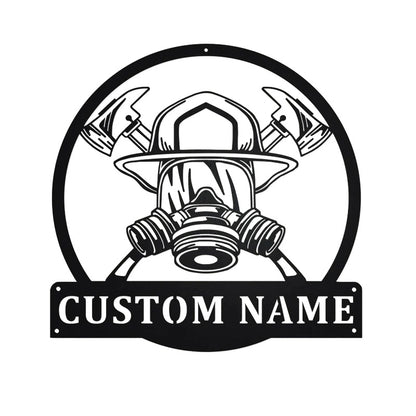 Personalized Firemen Metal Sign