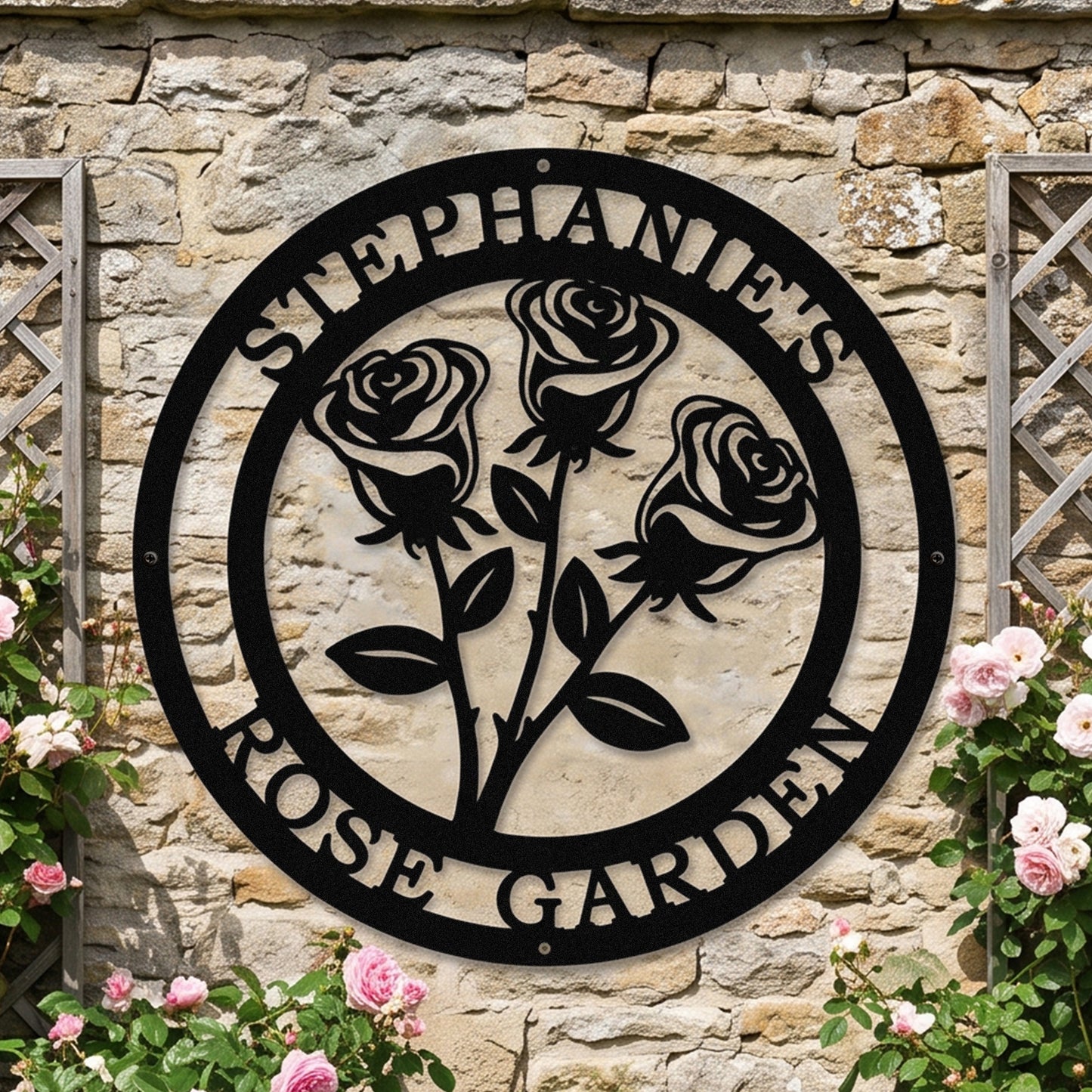 Rose Metal Monogram