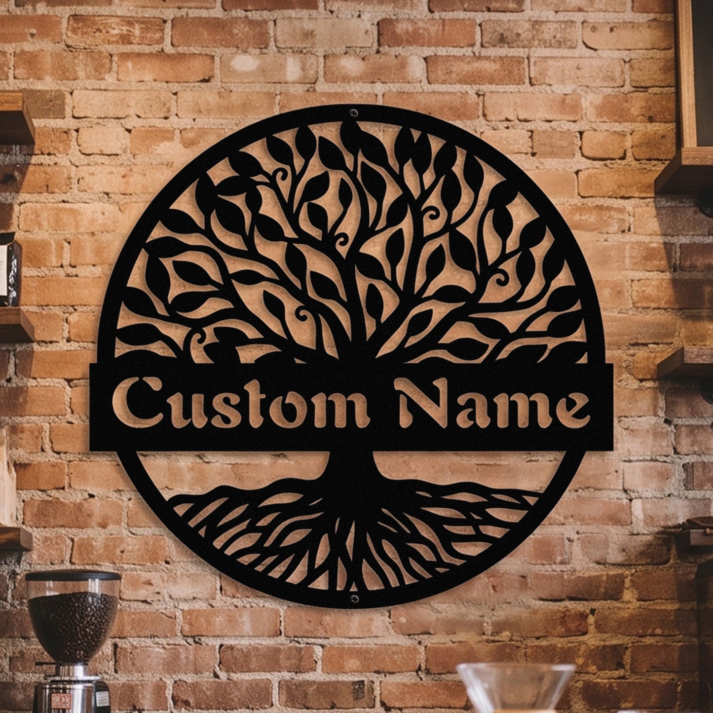 Tree of Life Metal Monogram