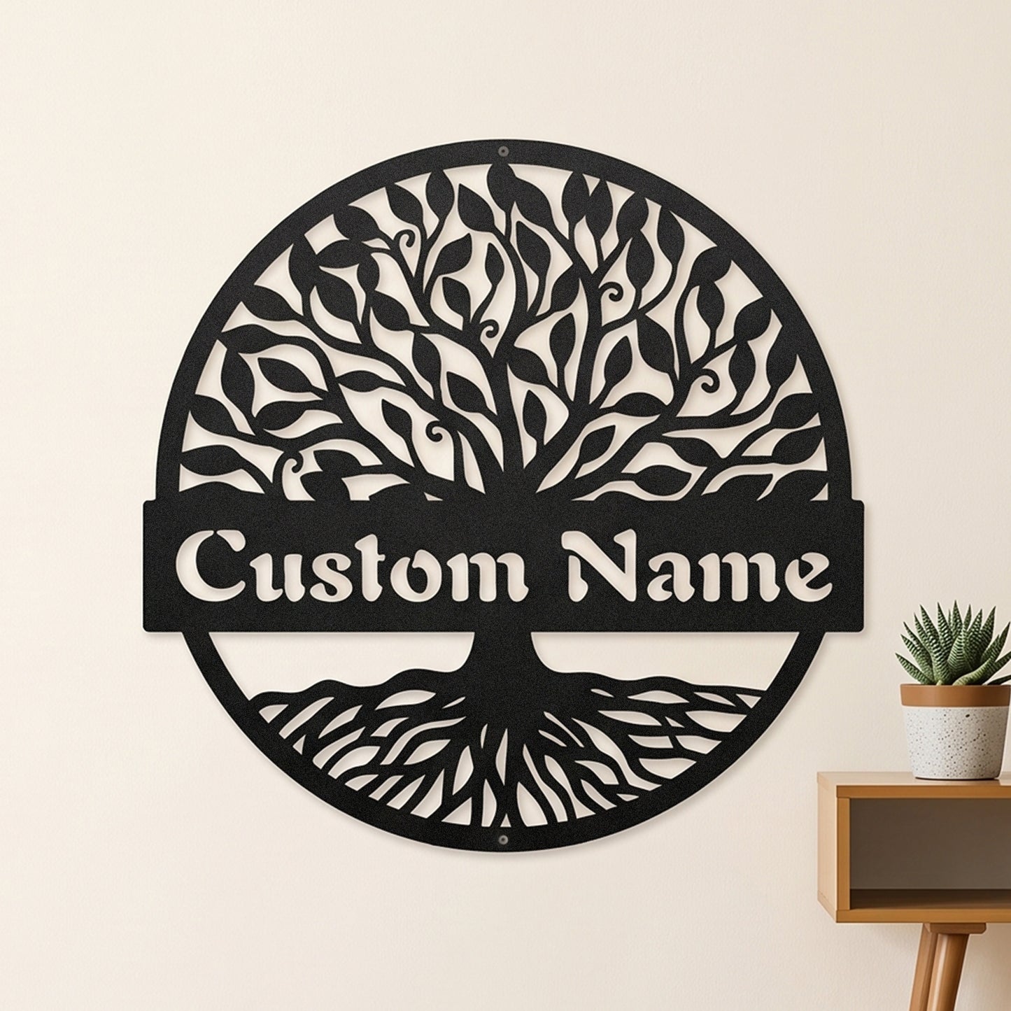 Tree of Life Metal Monogram