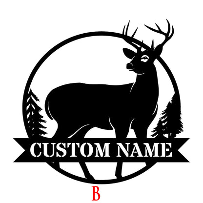 Custom Hunting and Deer Metal Sign