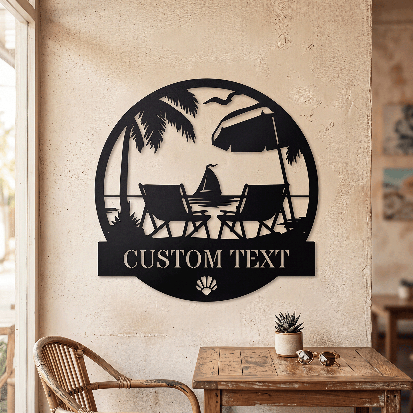 Personalized Palm Beach Metal Sign