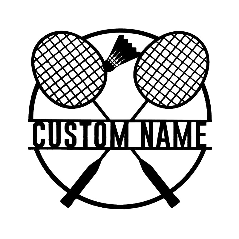 Custom Ball Monogram Metal Sign