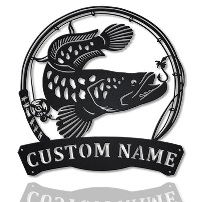 Choose Your Fish Monogram Metal Sign