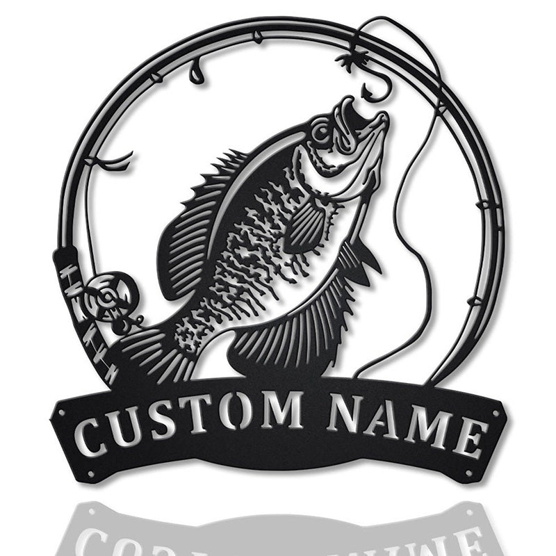 Choose Your Fish Monogram Metal Sign