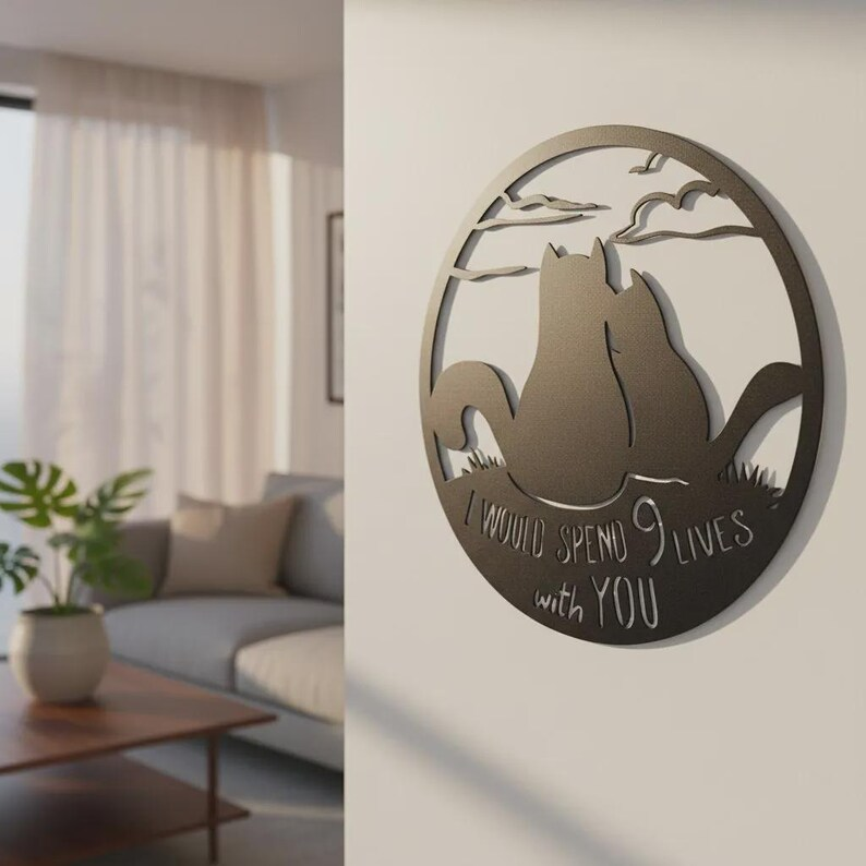 9 Lives Together Metal Wall Art