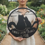 9 Lives Together Metal Wall Art