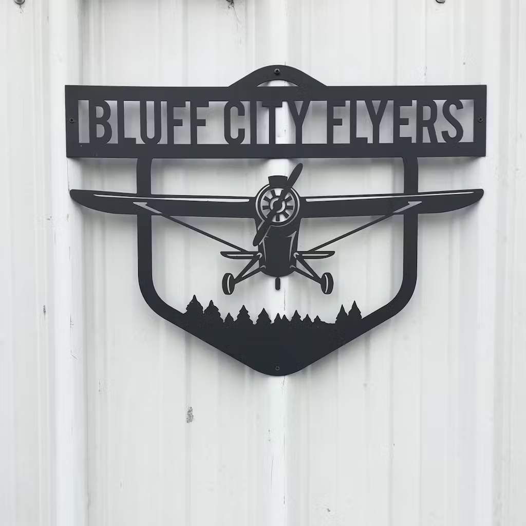 Airplane Metal Monogram-Pilot Gifts