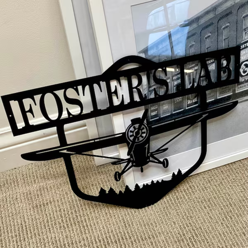 Airplane Metal Monogram-Pilot Gifts