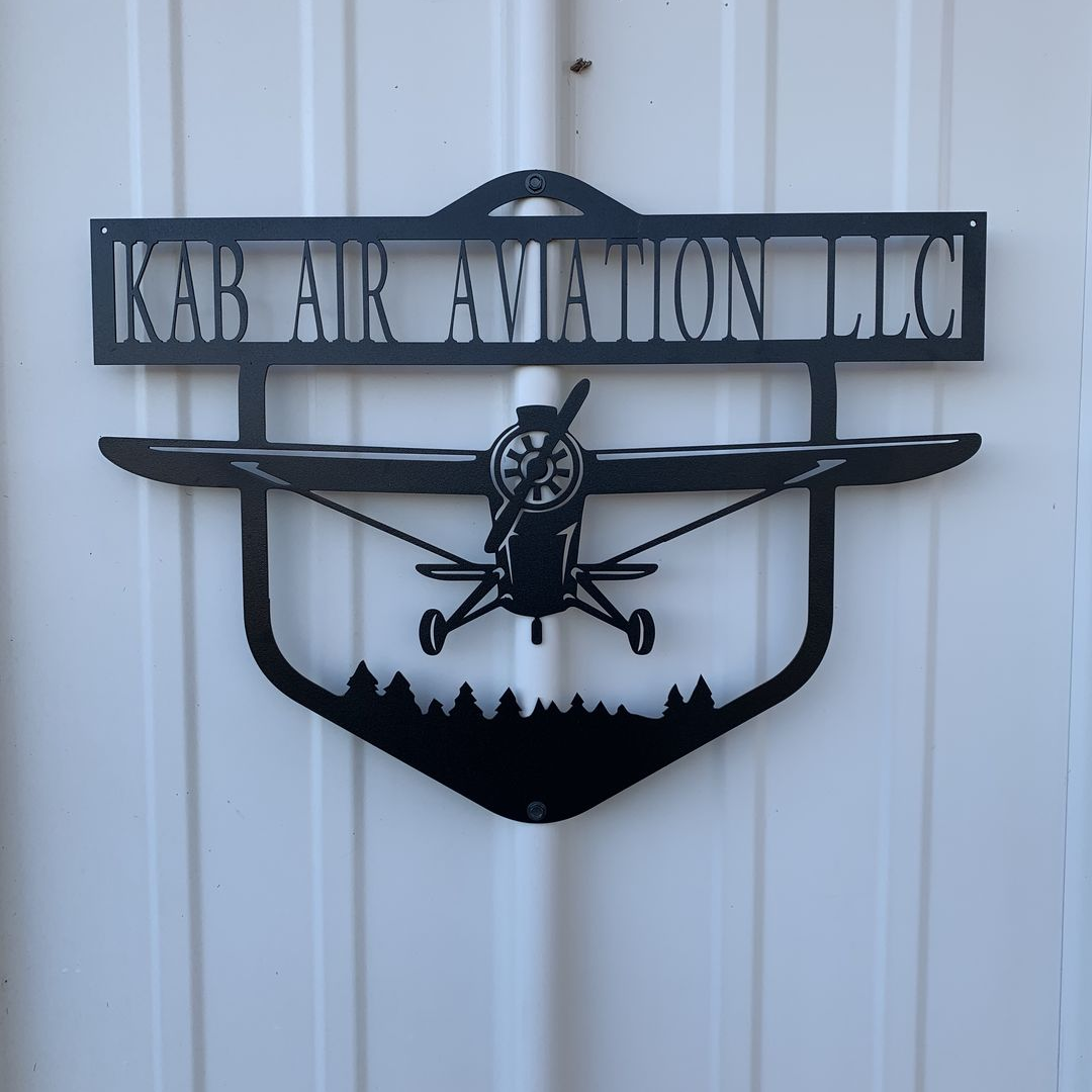 Airplane Metal Monogram-Pilot Gifts