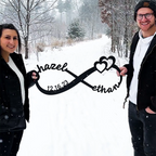 Anniversary Gifts | Custom Infinity Metal Sign