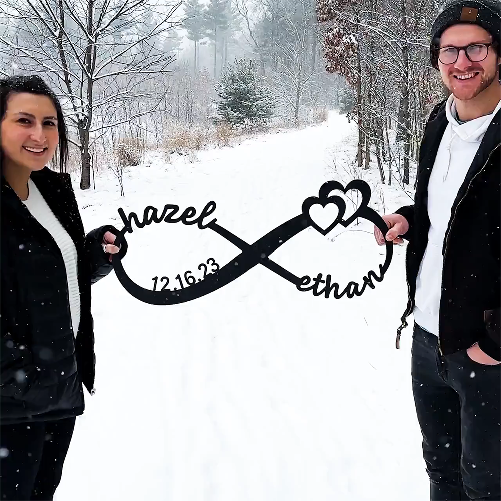 Anniversary Gifts | Custom Infinity Metal Sign