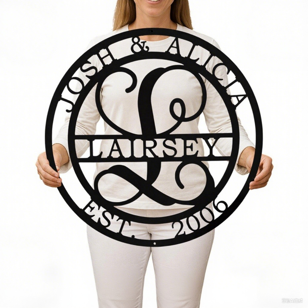 Custom Metal Monogram - Anniversary Gift