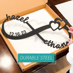 Anniversary Gifts | Custom Infinity Metal Sign
