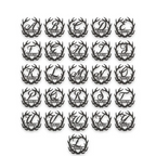 Antler Monogram Letter Metal Sign