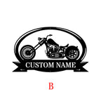 Custom Motorcycle Metal Sign