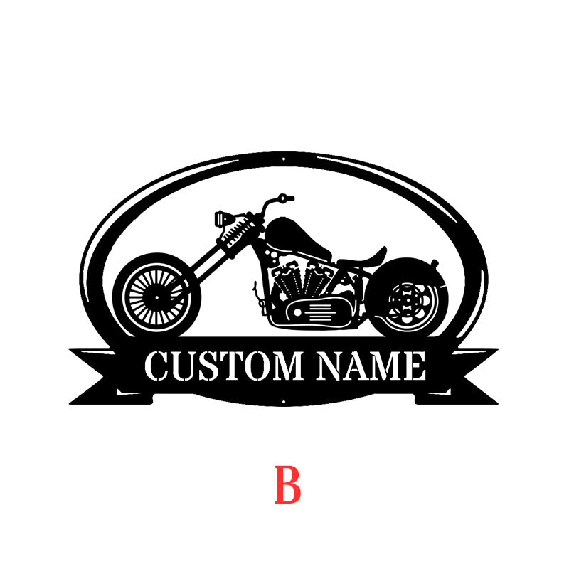 Custom Motorcycle Metal Sign